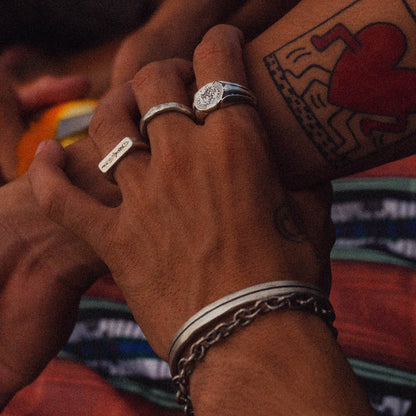 products:blowing-in-the-wind-cuff,lost-treasure,true-north-ring,two-amigos,junto-e-mistruado-bracelet-silver