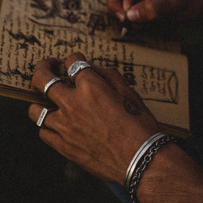 products:the-seeker-ring,lost-treasure,true-north-ring,blowing-in-the-wind-cuff,junto-e-mistruado-bracelet-silver