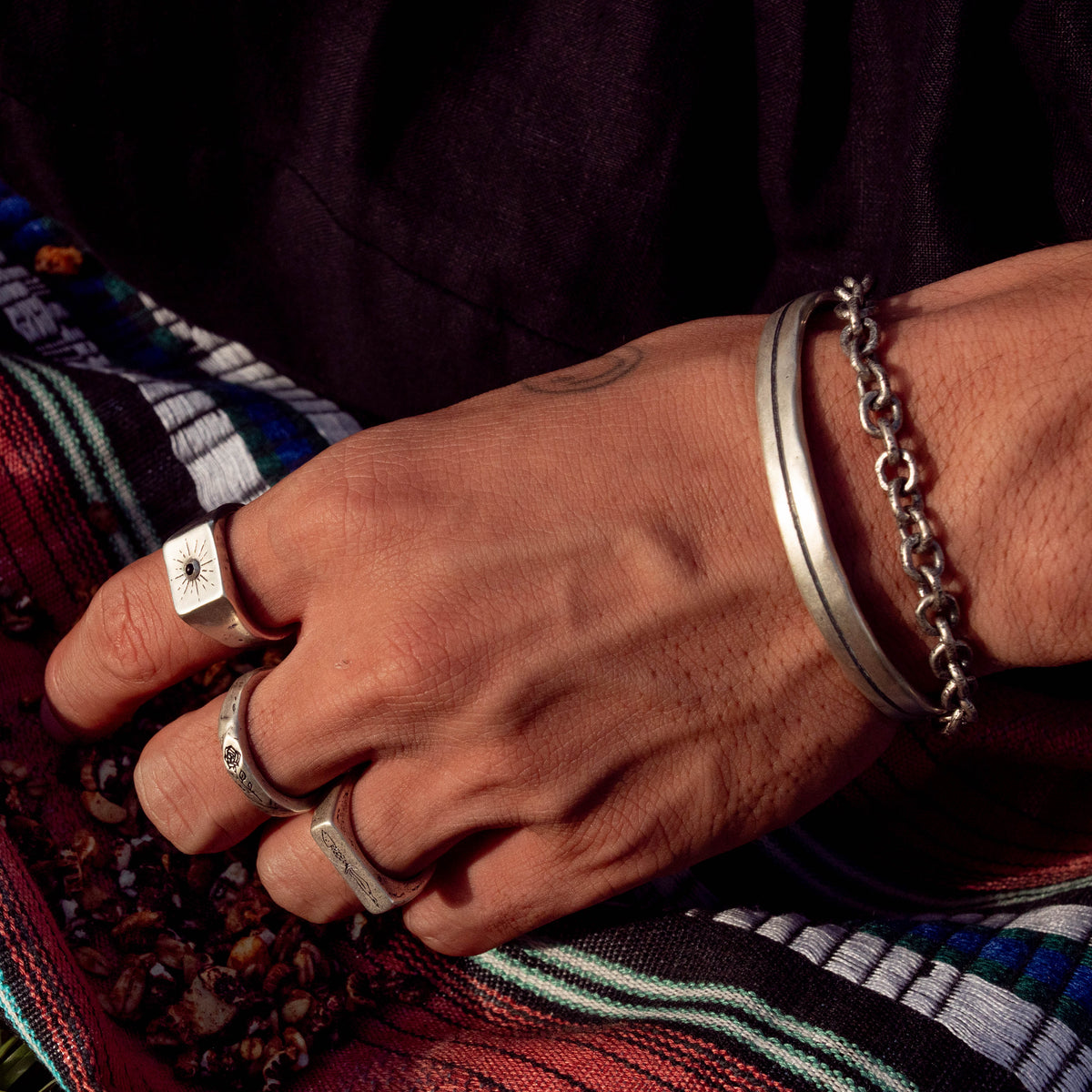 products:junto-e-mistruado-bracelet-silver,blowing-in-the-wind-cuff,chaos-theory-ring-silver,the-seeker-ring,lost-treasure
