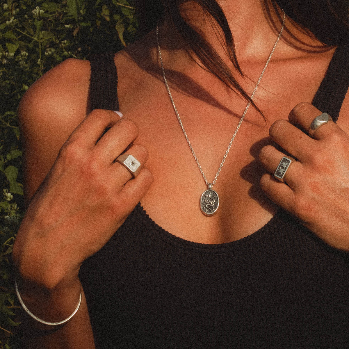 products:chaos-theory-ring-silver,chaos-theory-ring-silver,gift-of-gods,little-heart-ring,dreamer-pendant,nebty-wrist-chain-two-ladies